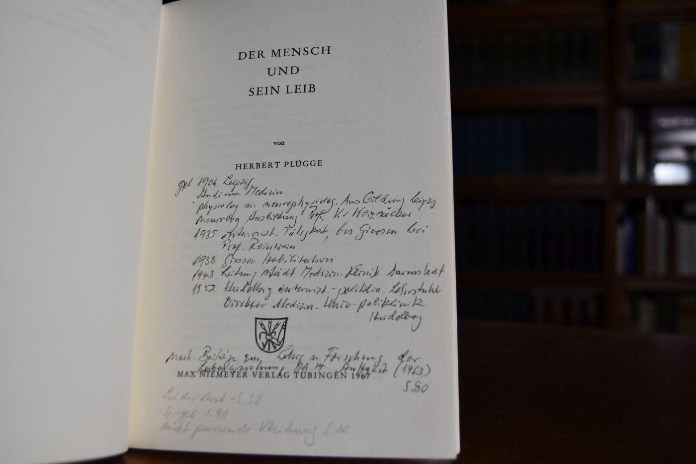 Der Mensch und sein Leib.