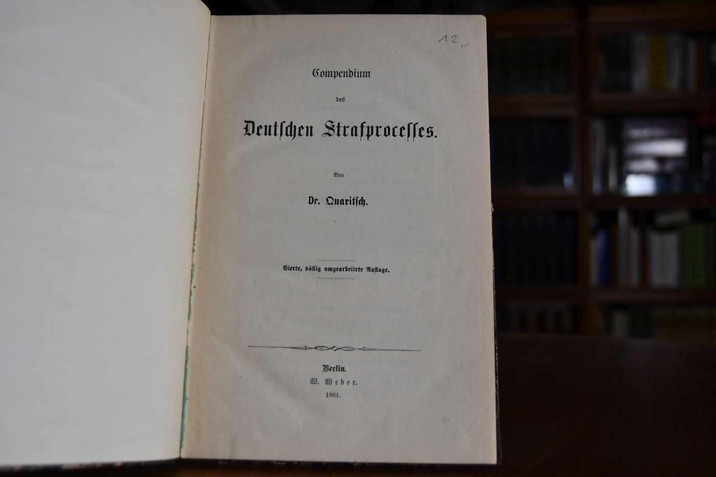 Compendium des Deutschen Strafprocesses.