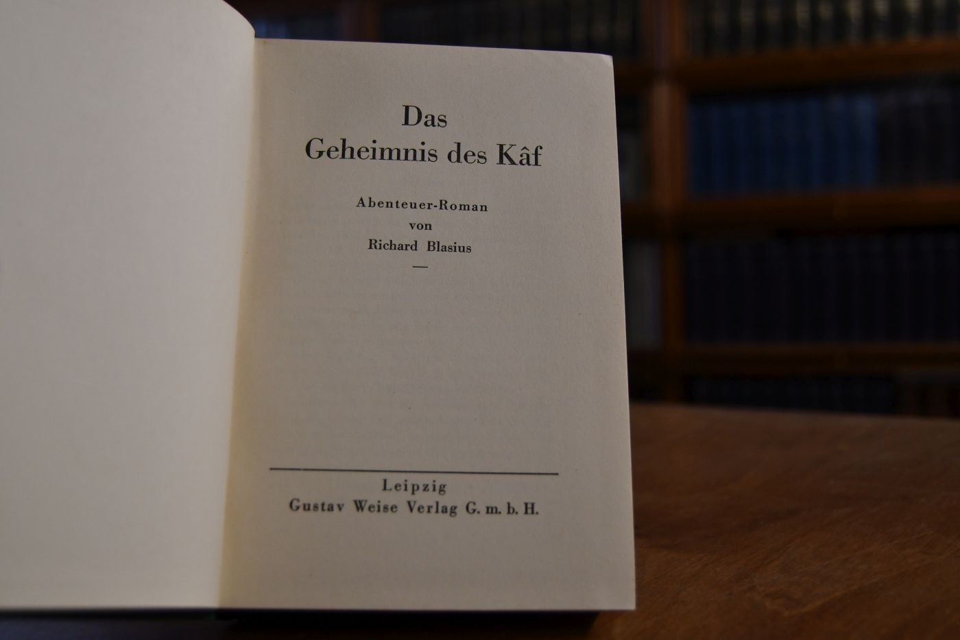Das Geheimnis des Kaf. Abenteuer-Roman.