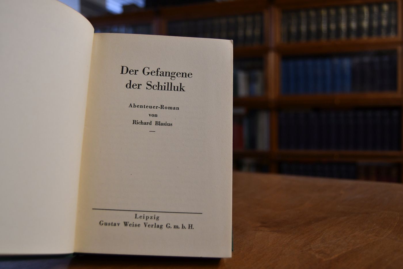 Der Gefangene der Schilluk. Abenteuer-Roman.