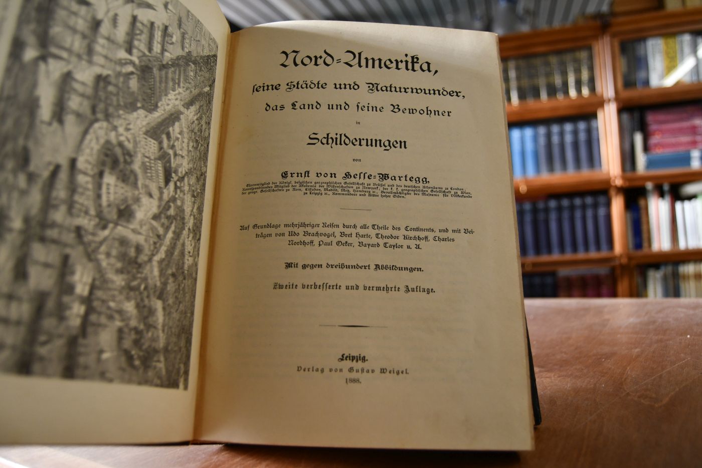 Nord-Amerika, seine Städte und Naturwunder, das Land und seine Bewohner in Schilderungen. 4 Bände in 1 Band.
