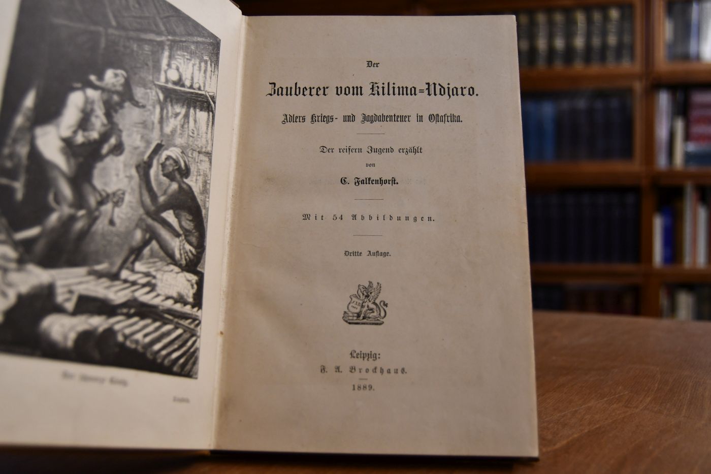 Der Zauberer vom Kilima-Ndjaro. Adlers Kriegs- und Jagdabenteuer in Ostafrika. Der reifern Jugend erzählt.