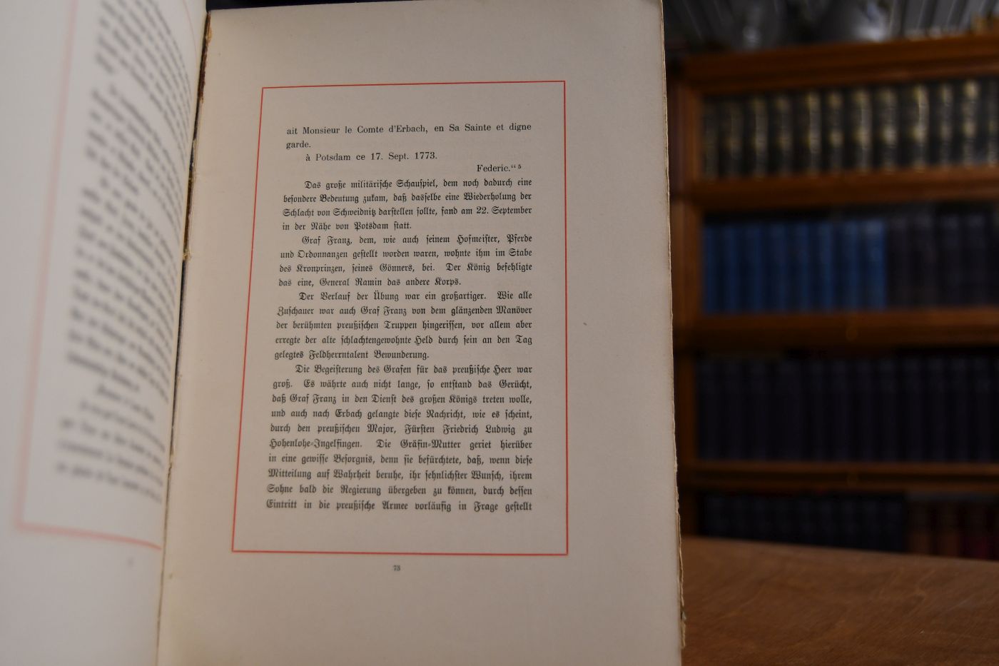Franz regierender Graf zu Erbach. Neue Beiträge zu seiner Lebensgeschichte.