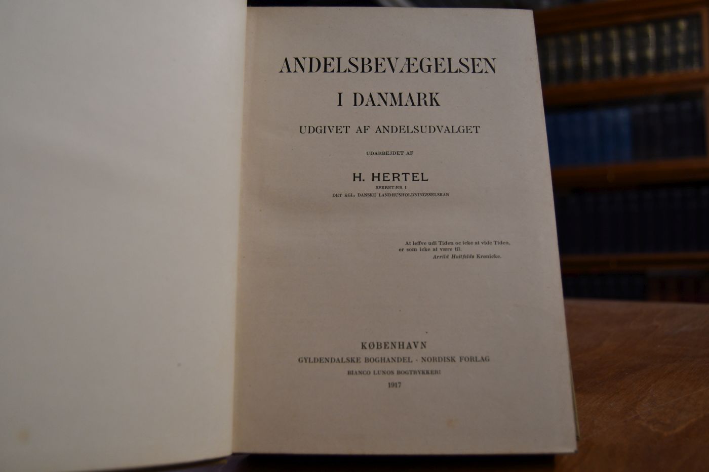 Andelsbevaegelsen I Danmark. Udgivet Af Andelsudvalget