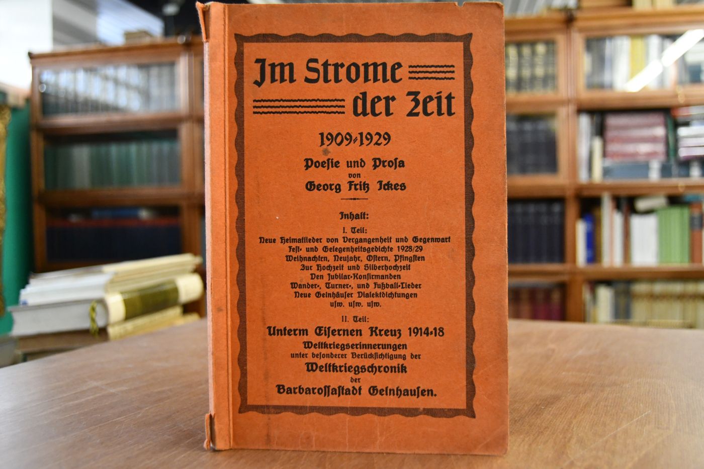 Im Strome der Zeit, 1909-1929, Poesie und Prosa.