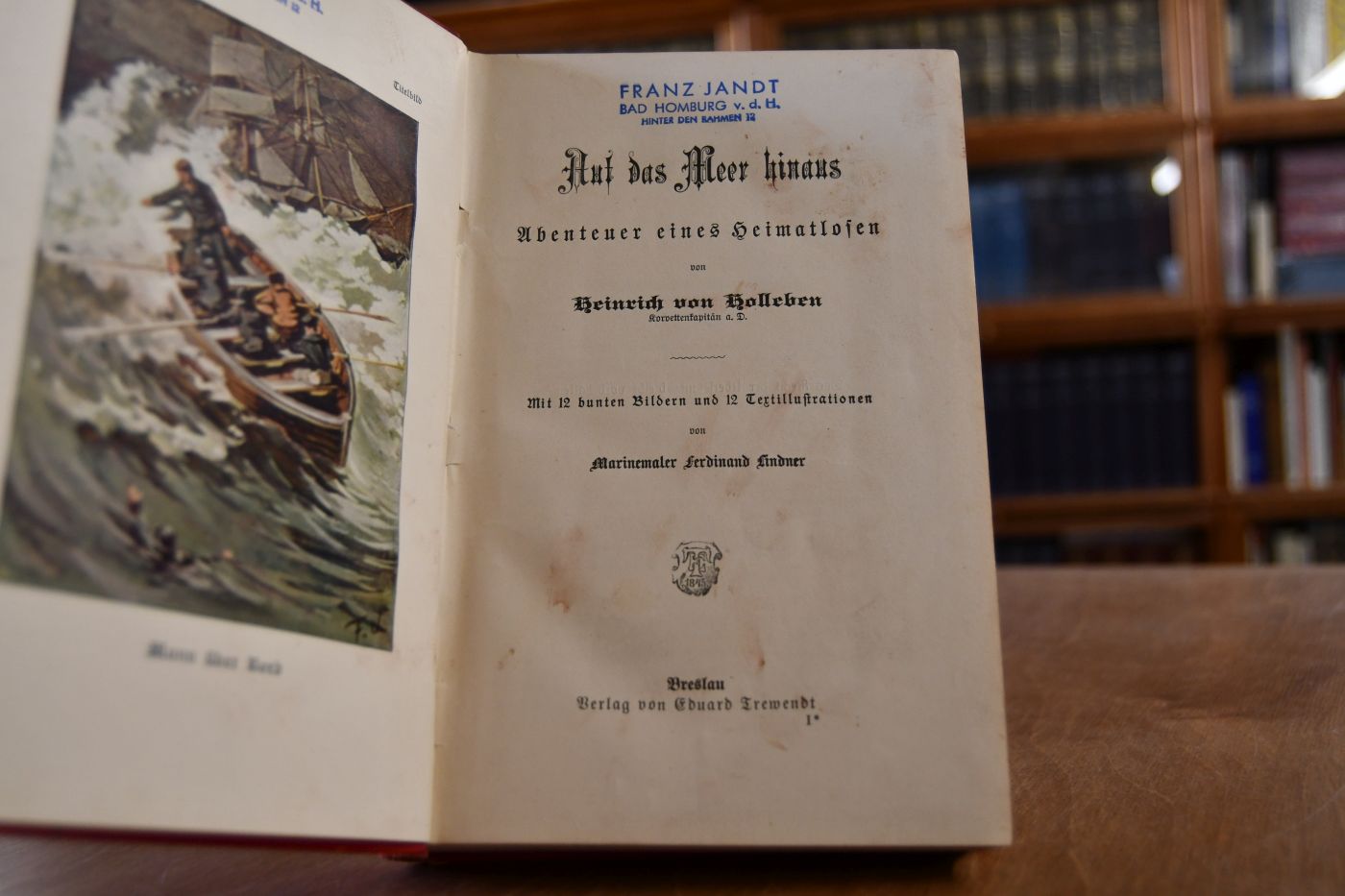 Auf das Meer hinaus. Abenteuer eines Heimatlosen.