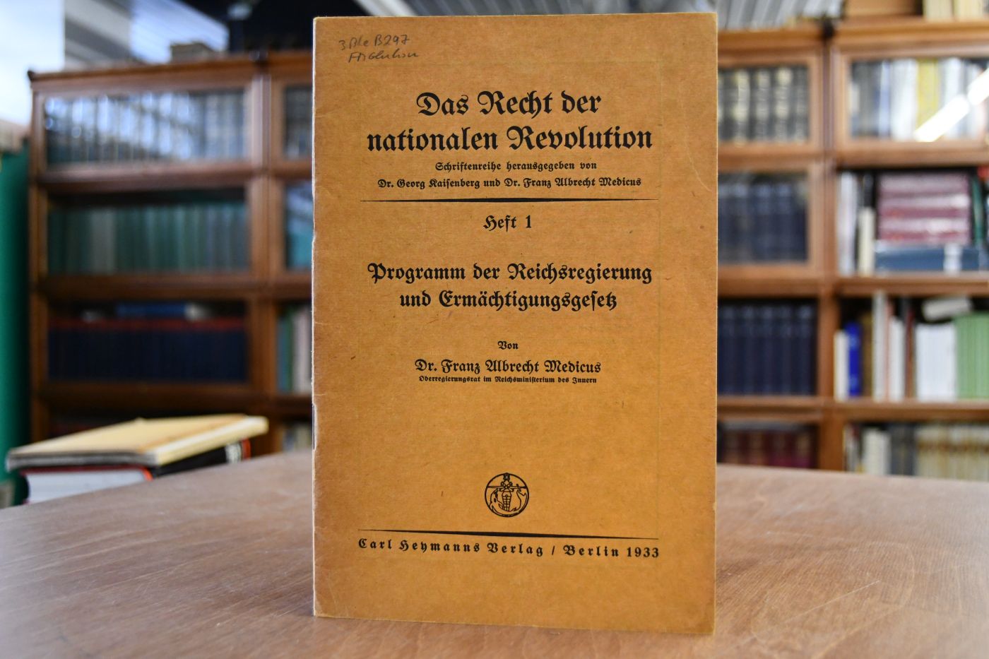 Programm der Reichsregierung und Ermächtigungsgesetz.