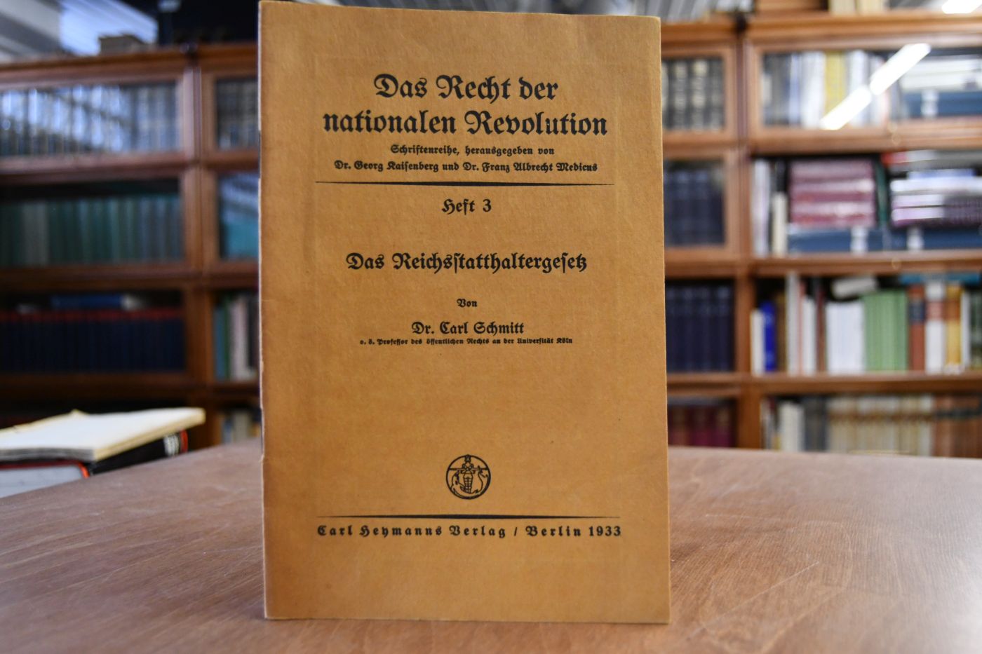 Das Reichsstatthaltergesetz.