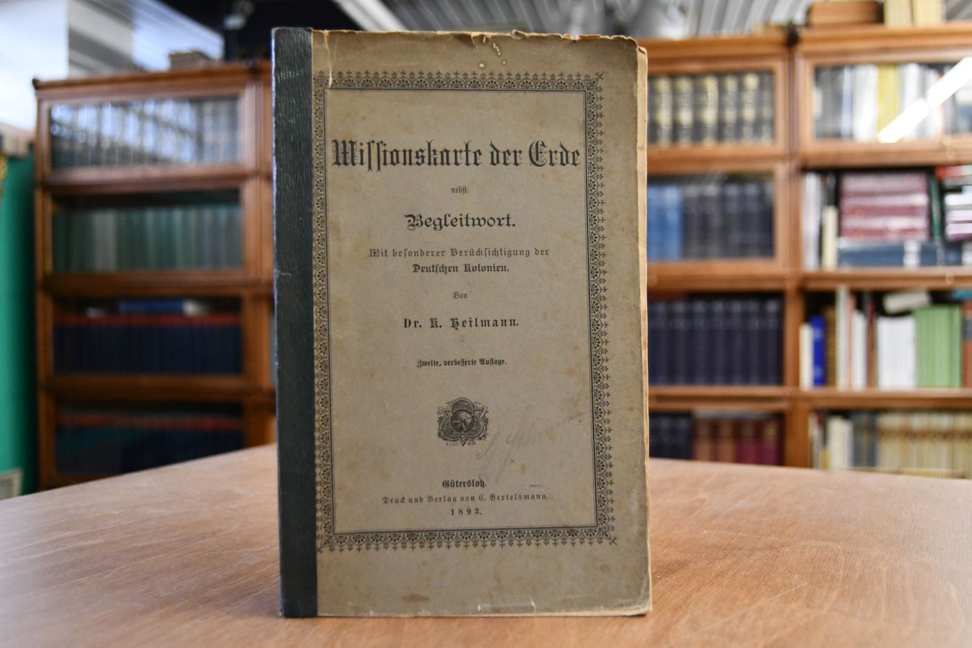 Missionskarte der Erde nebst Begleitwort.
