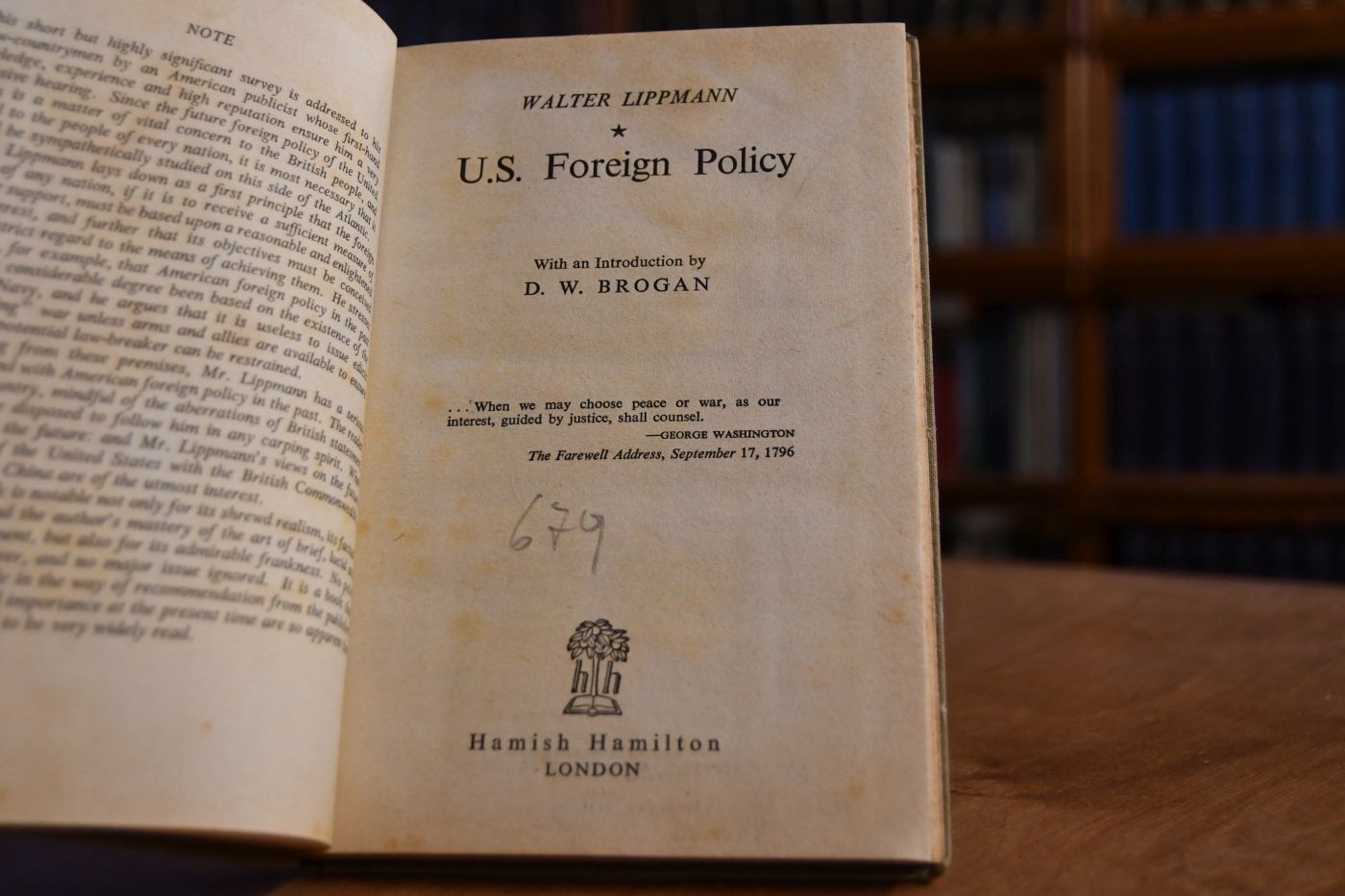 U.S. Foreign Policy.