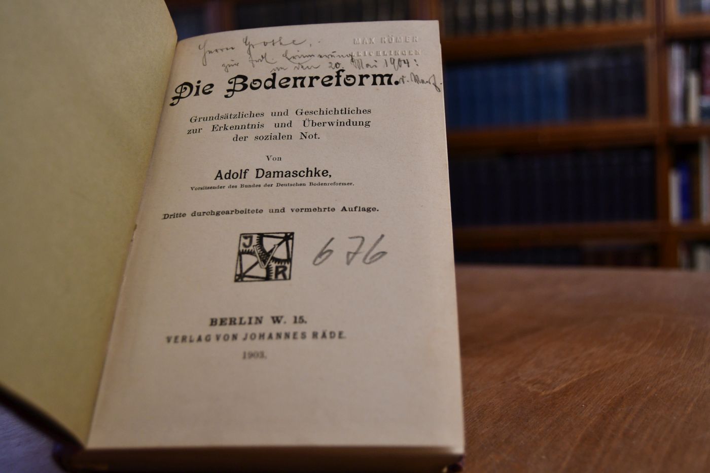 Die Bodenreform.
