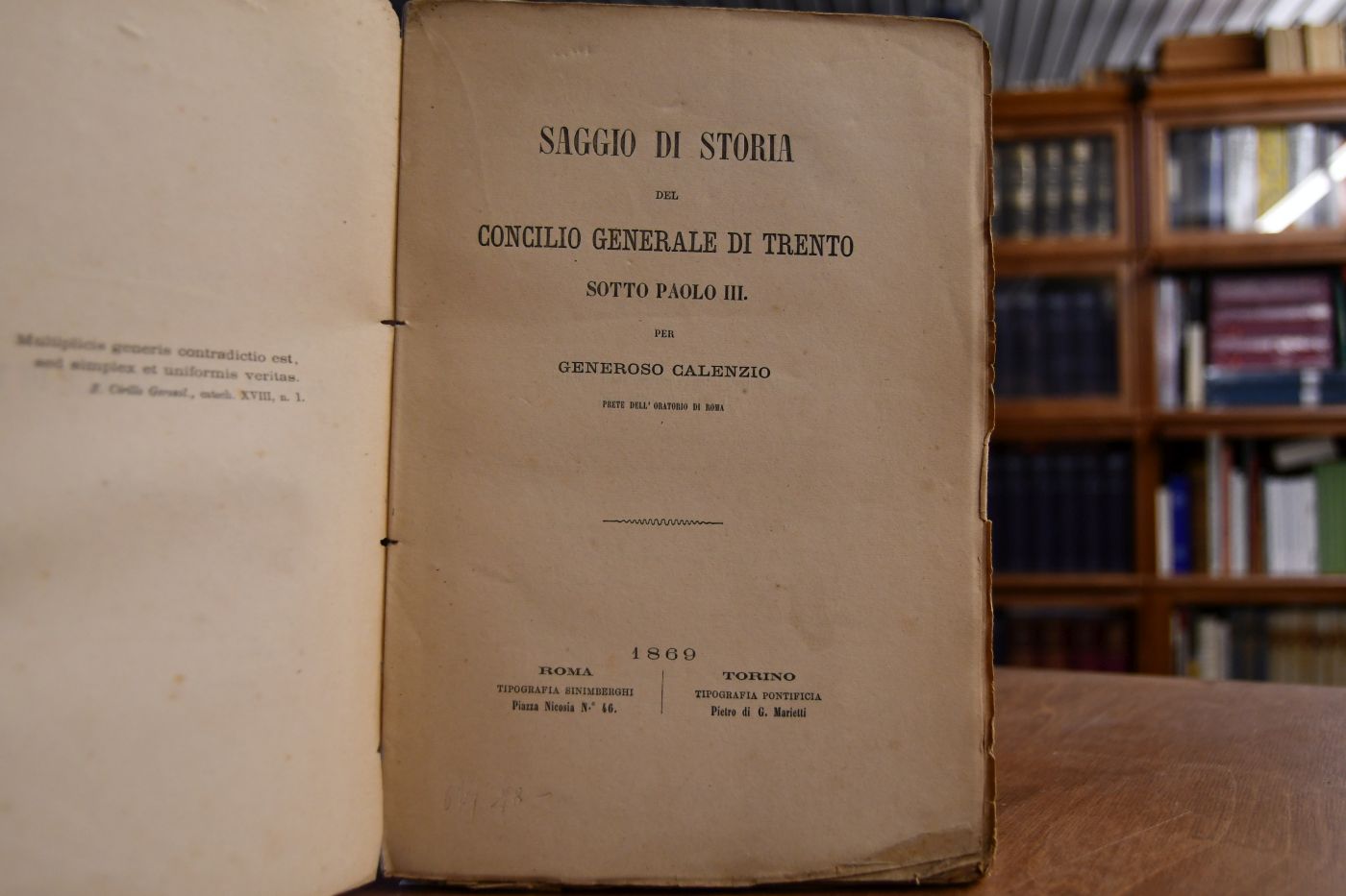 Saggio di Storia del Concilio Generale di Trento sotto Paolo III.