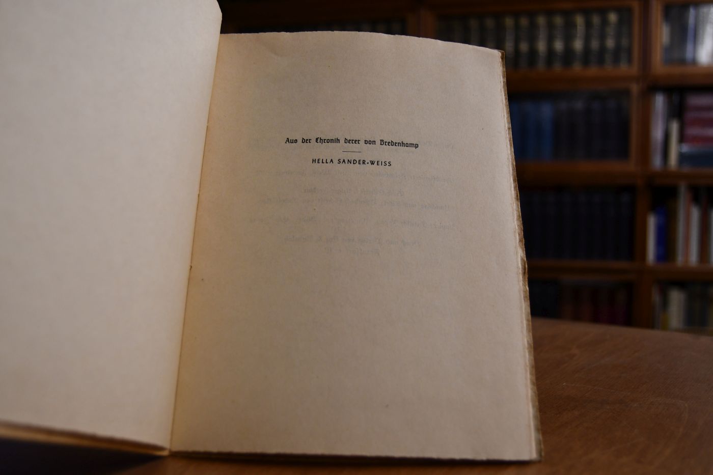 Aus der Chronik derer von Bredenkamp.