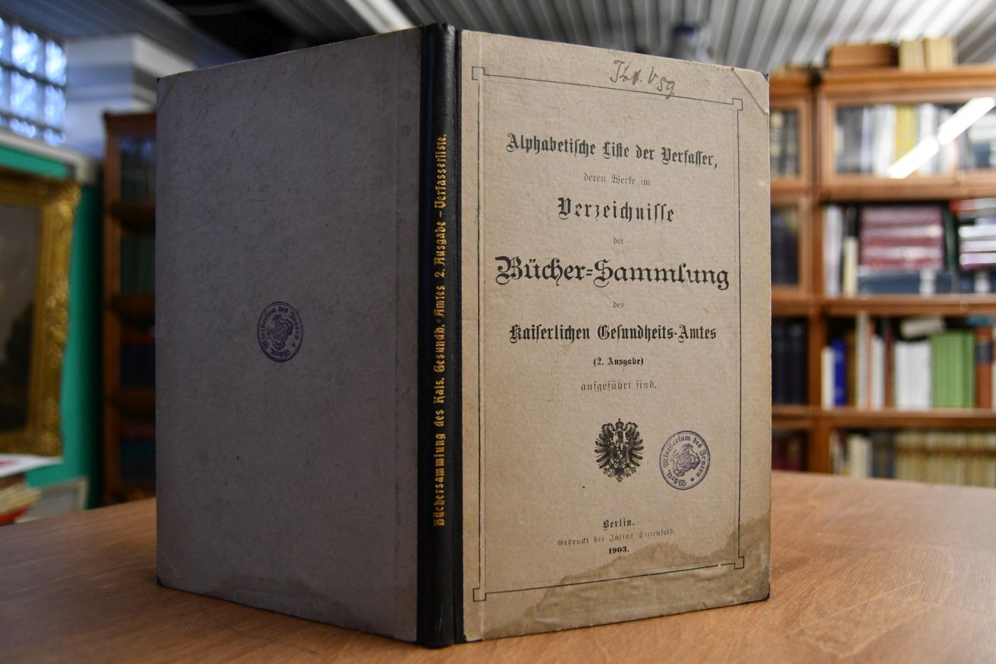 Alphabetische Liste der Verfasser, deren Werke im Verzeichnisse der Bücher-Sammlung des Kaiserlichen Gesundheits-Amtes (2. Ausgabe) aufgeführt sind.