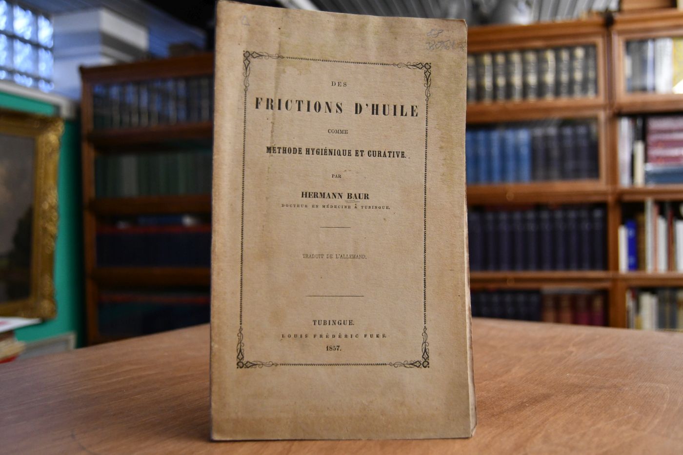 Des frictions d`huile comme méthode hygiénique et curative .