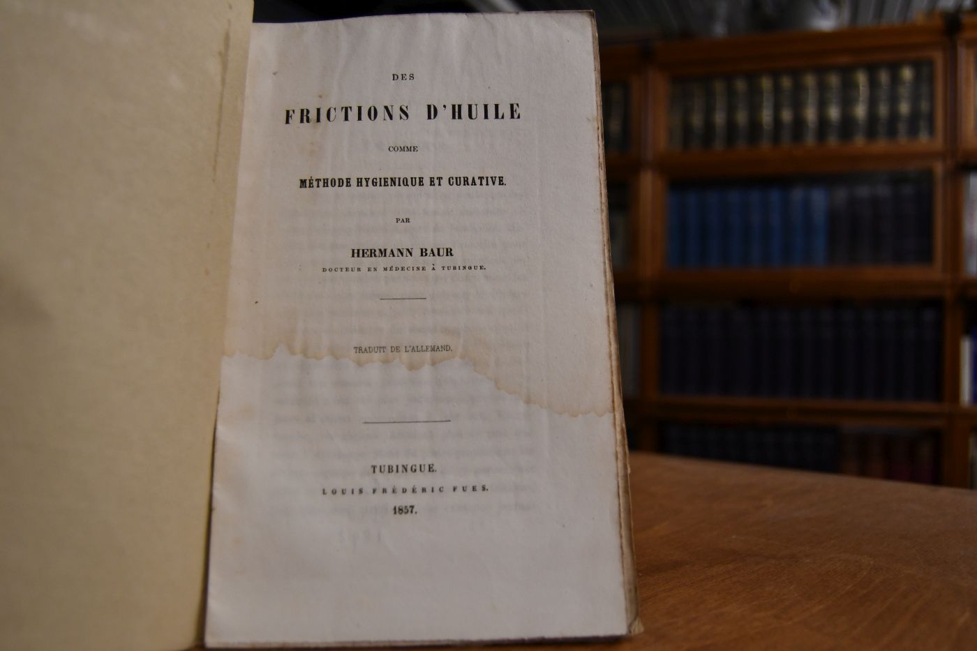 Des frictions d`huile comme méthode hygiénique et curative .