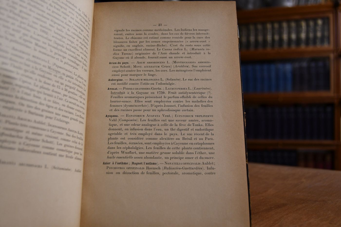 Les Plantes medicinales et toxiques de la Guyane Francaise (Catalogue raisonne et alphabetique).
