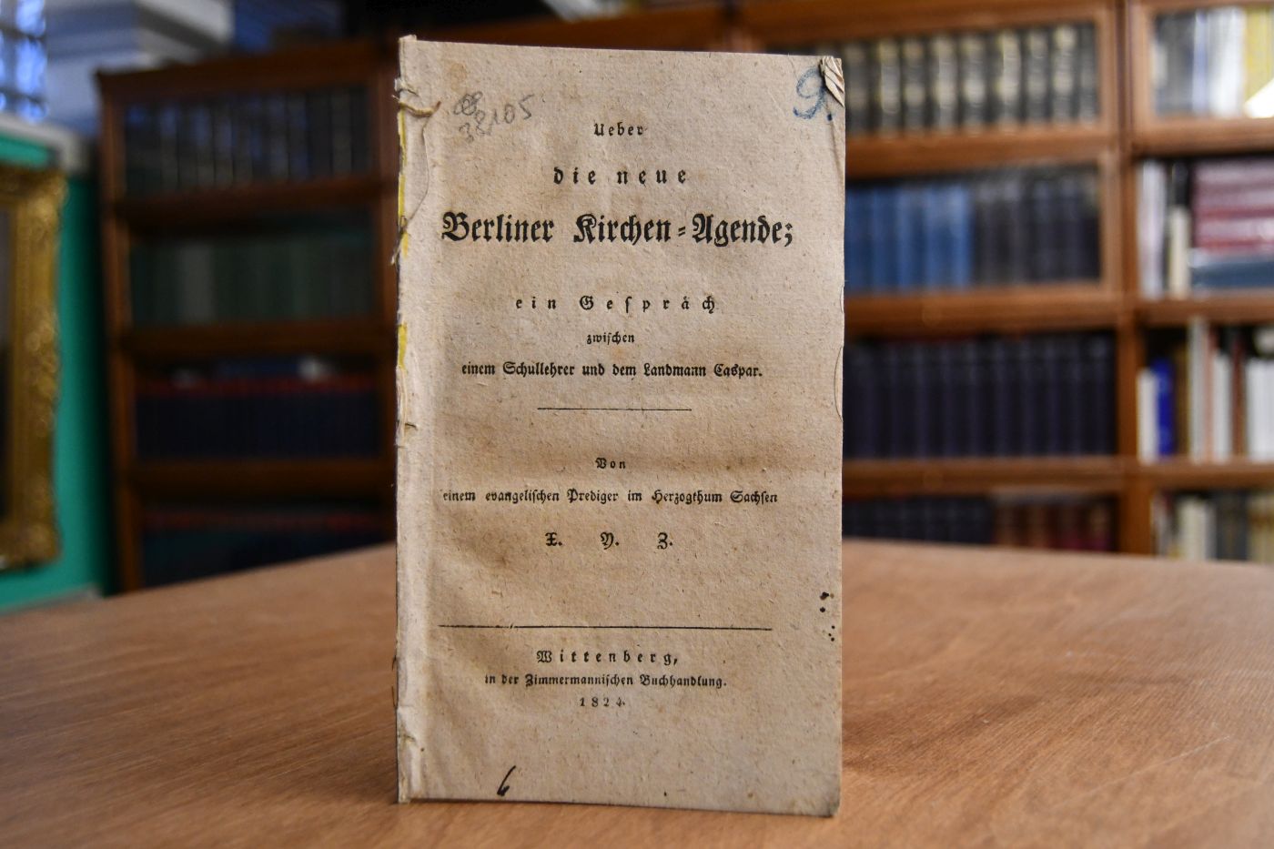 Ueber die neue Berliner Kirchen-Agende; ein Gespräch zwischen einem Schullehrer und dem Landmann Caspar. Von einem evangelischen Prediger im Herzogthum Sachsen X.Y.Z.