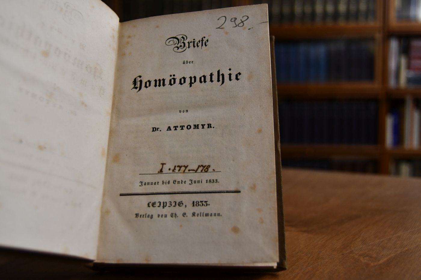 Briefe über Homöopathie. Bd. I + II (Januar bis Ende Juni, July bis Ende December 1833) von III.