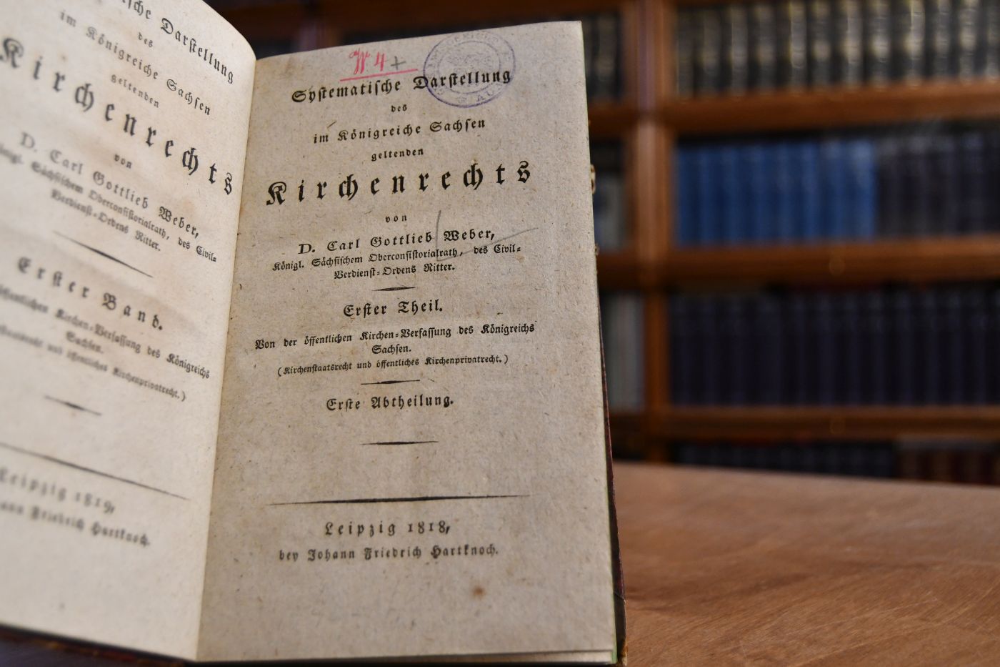 Systematische Darstellung des im Königreiche Sachsen geltenden Kirchenrechts. Erster Theil, Erste Abtheilung.