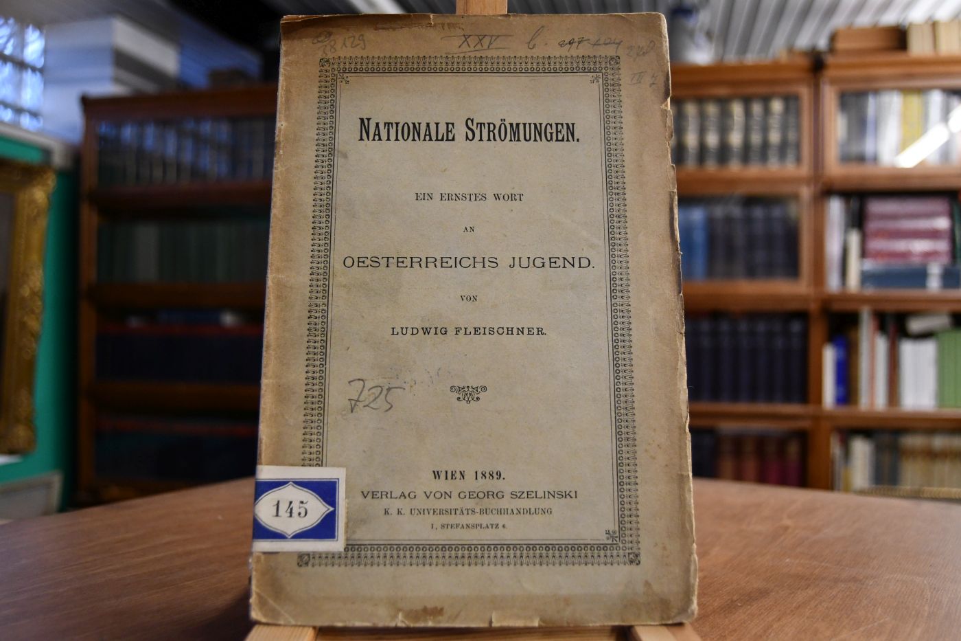 Nationale Strömungen. Ein ernstes Wort an Oesterreichs Jugend.