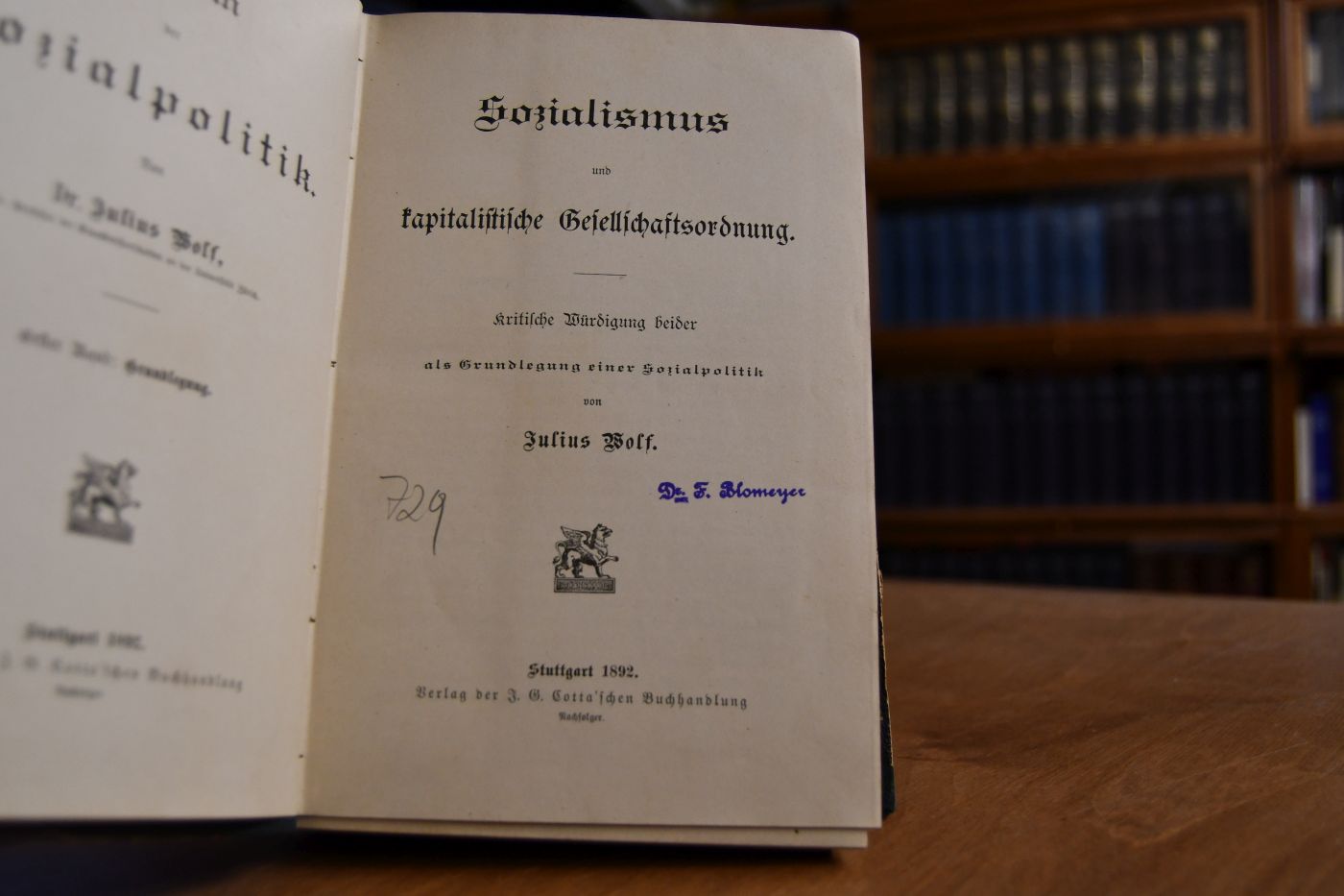 Sozialismus und kapitalistische Gesellschaftsordnung. Kritische Würdigung beider als Grundlegung einer Sozialpolitik.