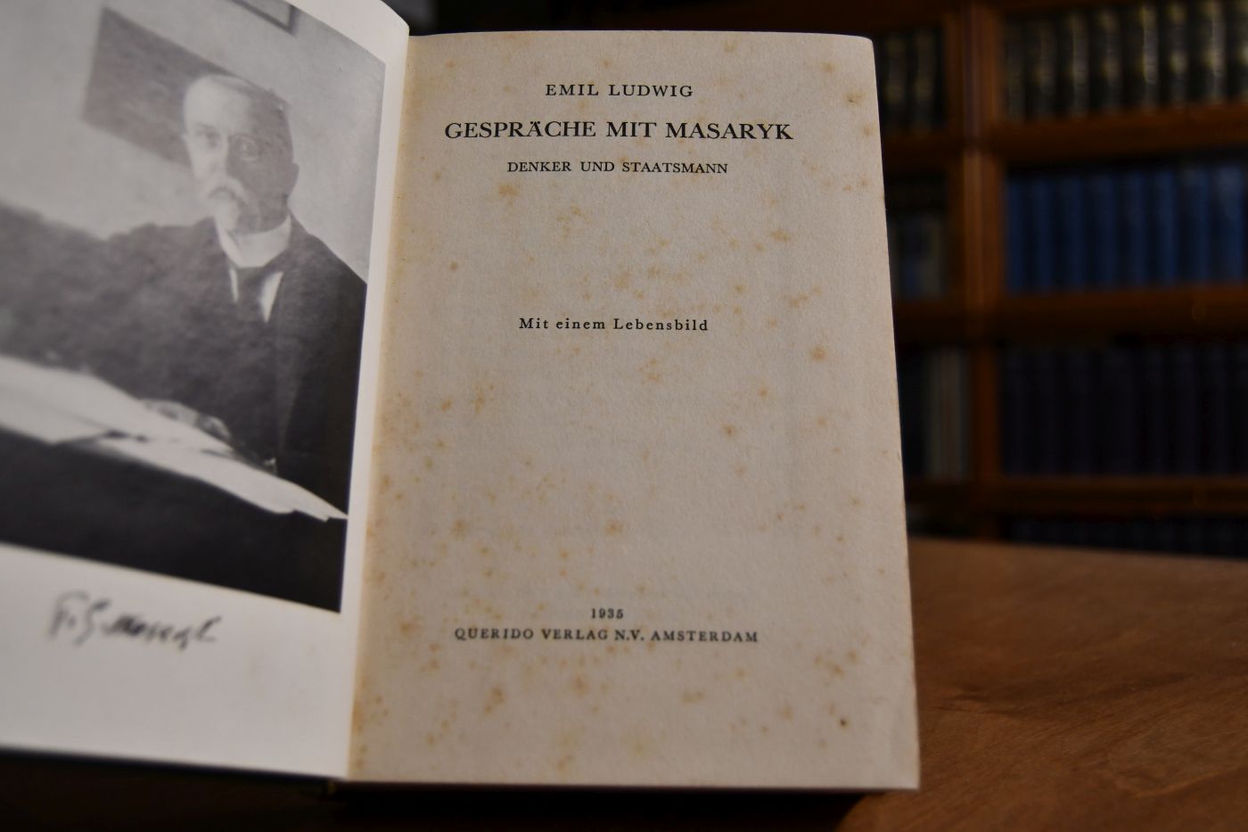 Gespräche mit Masaryk. Denker und Staatsmann.