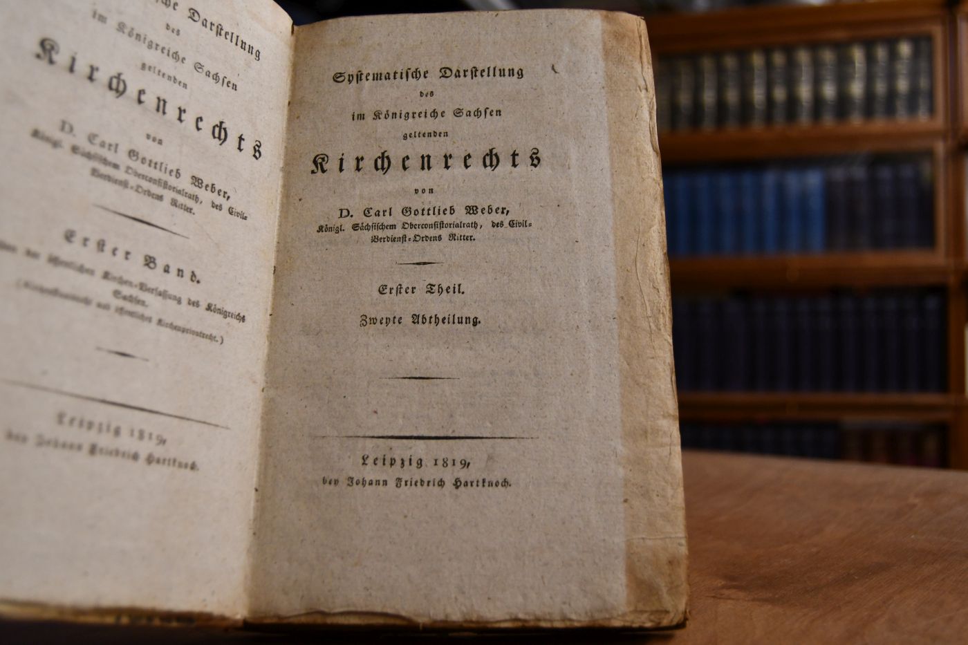 Systematische Darstellung des im Königreiche Sachsen geltenden Kirchenrechts. Erster Theil, Zweyte Abtheilung.