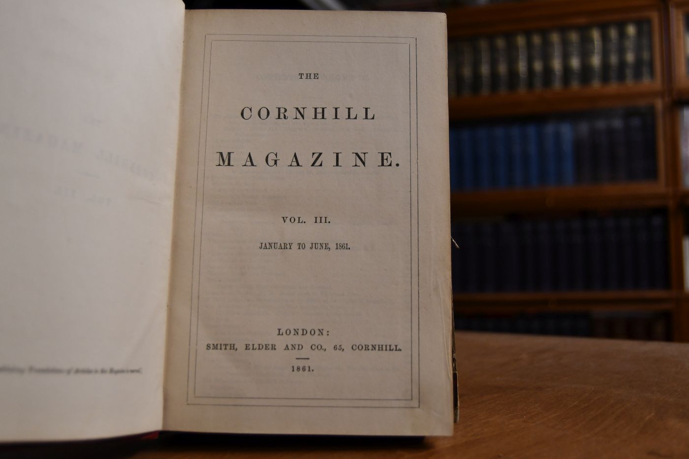 The Cornhill Magazine Vol. III, January to June 1861.