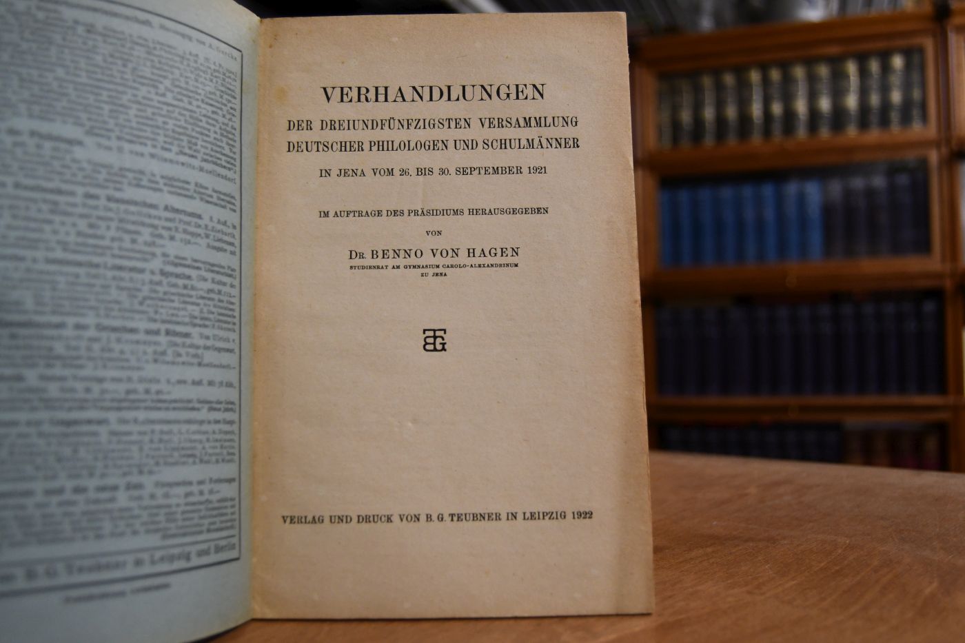 Verhandlungen der 53. Versammlung deutscher Philologen und Schulmänner in Jena vom 26.-30. September 1921.