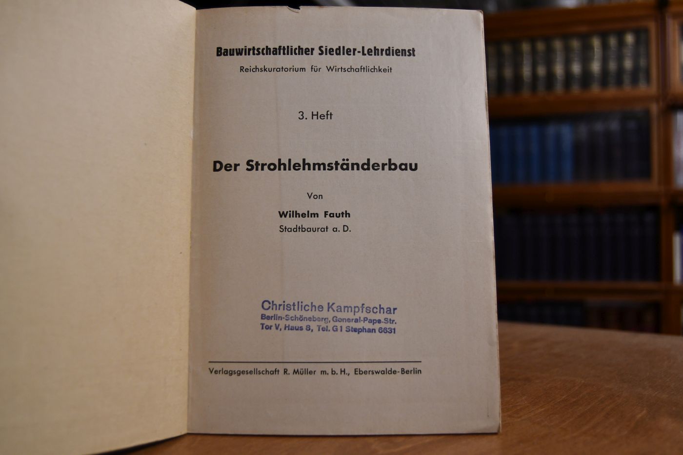 Der Strohlehmständerbau.
