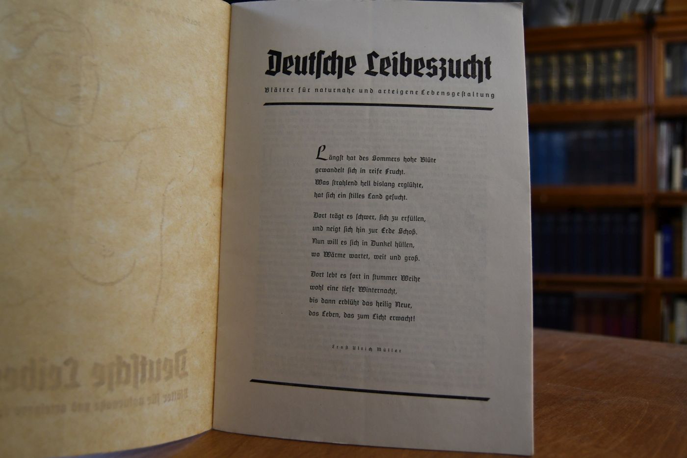 Deutsche Leibeszucht. Blätter für naturnahe und arteigene Lebensgestaltung. Folge 1, 9. Jahrgang.