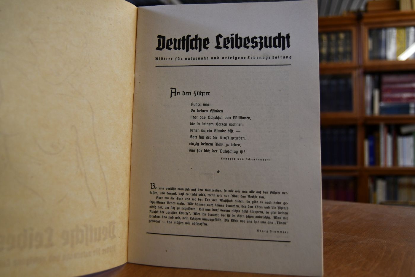 Deutsche Leibeszucht. Blätter für naturnahe und arteigene Lebensgestaltung. Folge 4, 9. Jahrgang.