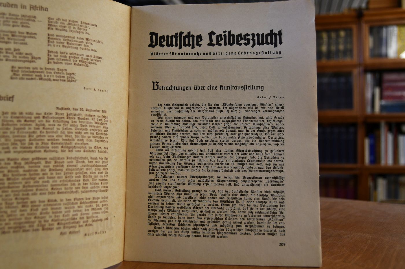 Deutsche Leibeszucht. Blätter für naturnahe und arteigene Lebensgestaltung. Folge 12, 9. Jahrgang.