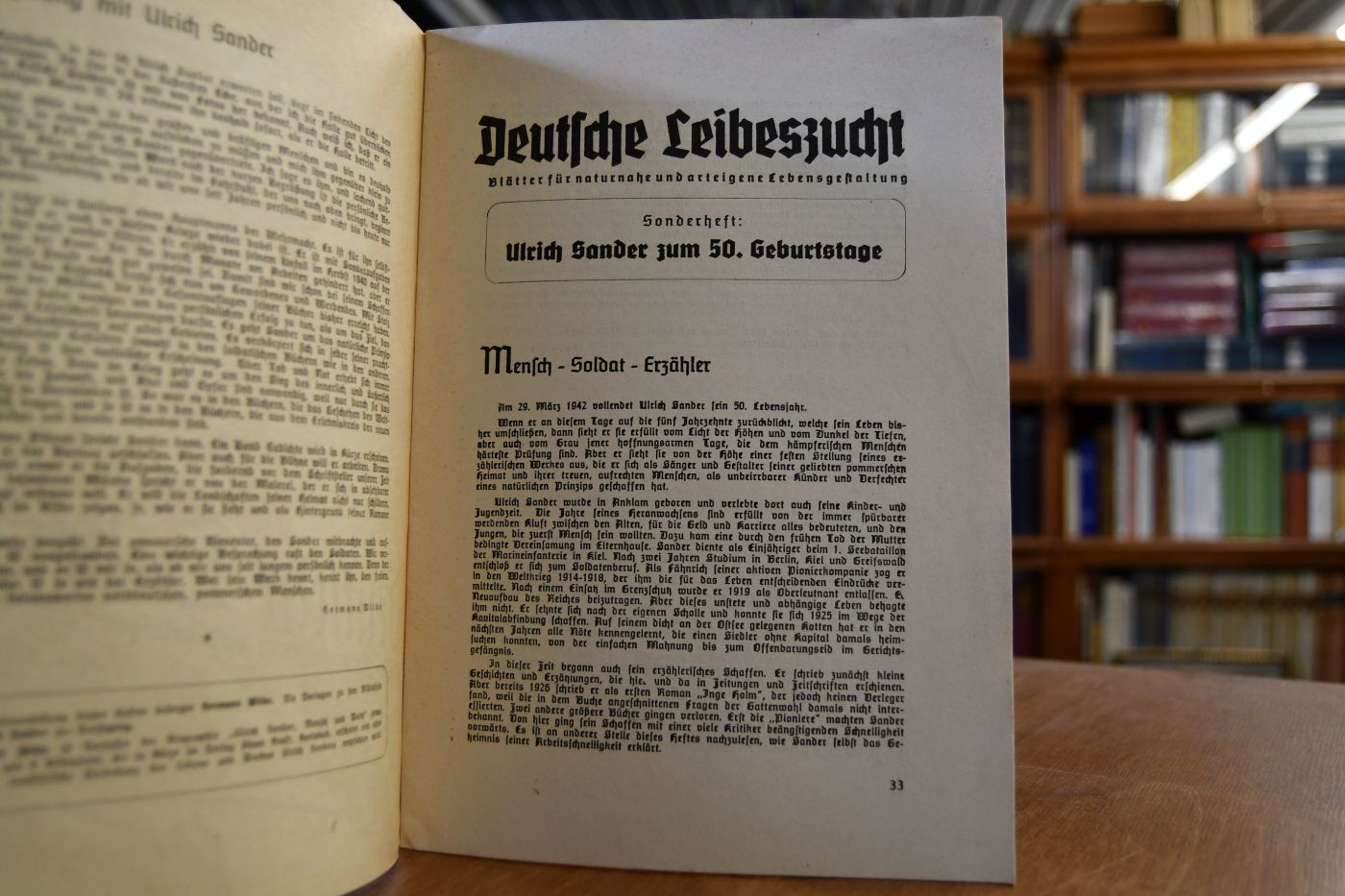 Deutsche Leibeszucht. Blätter für naturnahe und arteigene Lebensgestaltung. Folge 3, 10. Jahrgang.