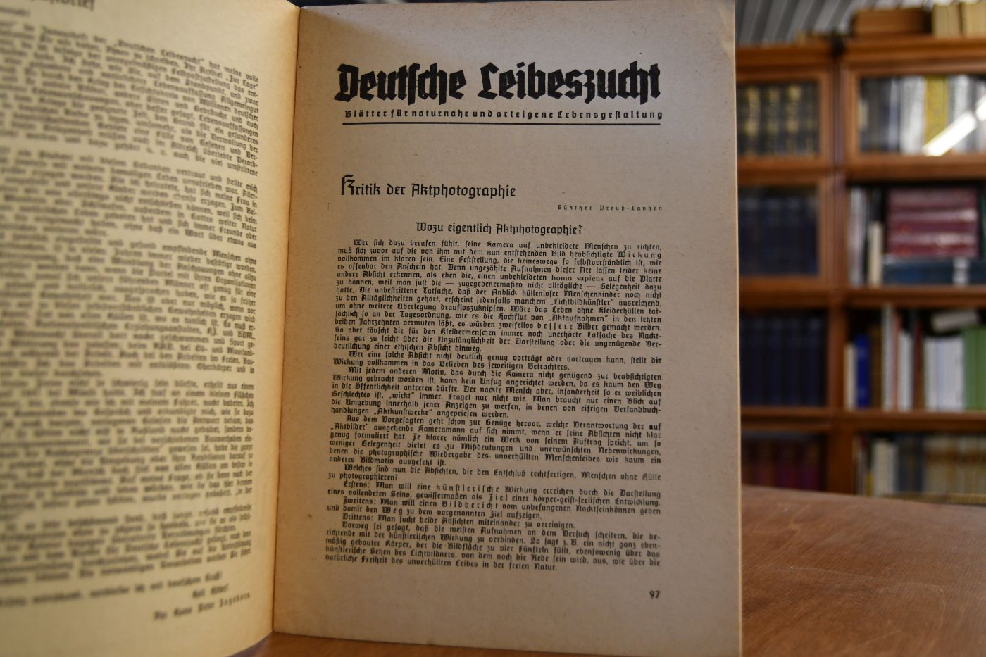 Deutsche Leibeszucht. Blätter für naturnahe und arteigene Lebensgestaltung. Folge 7, 10. Jahrgang.