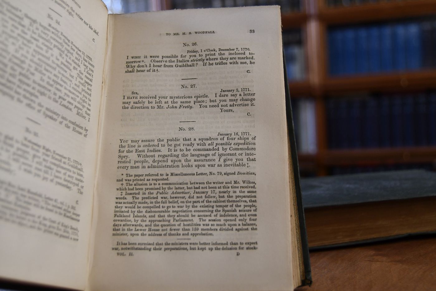 Junius. Including Letters by the Same Writer Under Other Signatures; to Which are Added His Confidential Correspondance with Mr. Wilkes, and His Private Letters to Mr. H. S. Woodfall. 2 Bde.