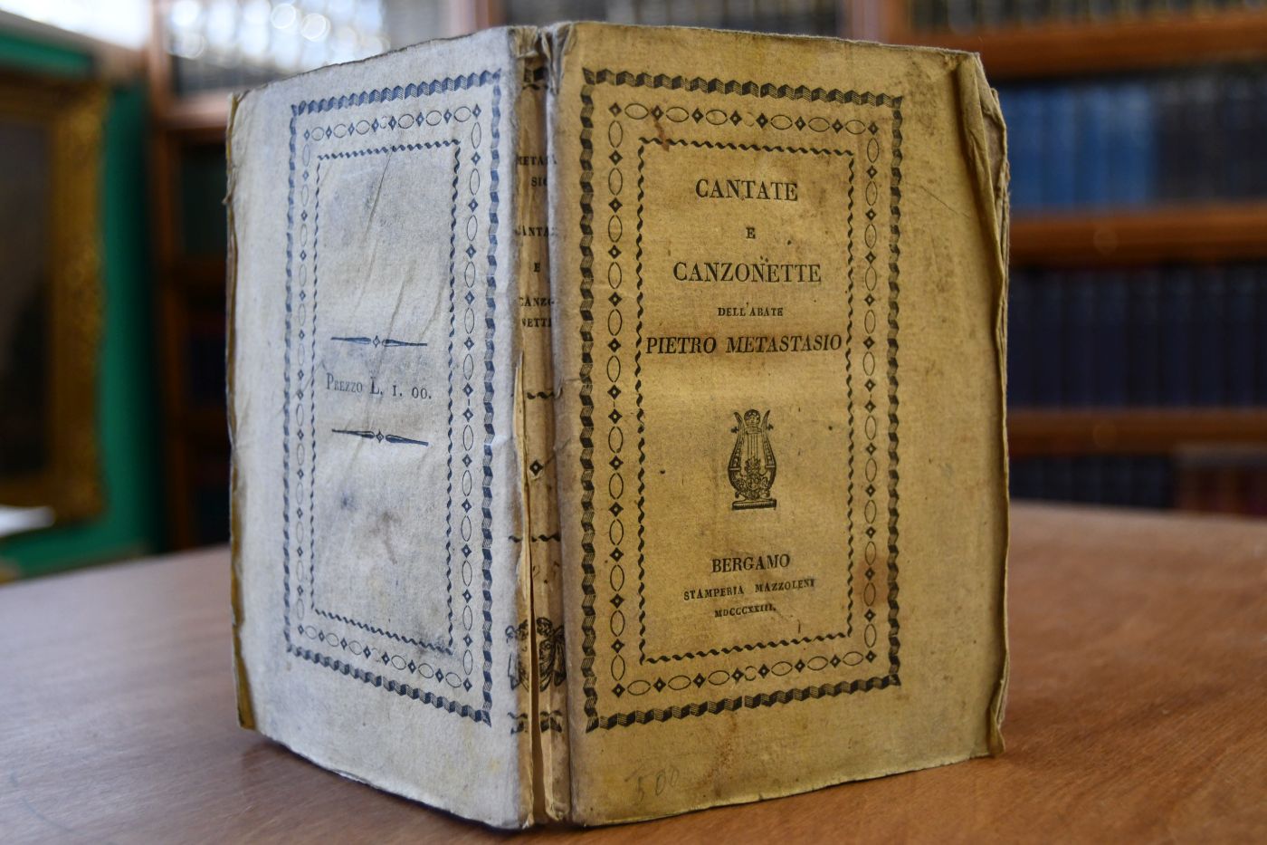Raccolta di Cantate e Canzonette dell` Abate Pietro Metastasio.