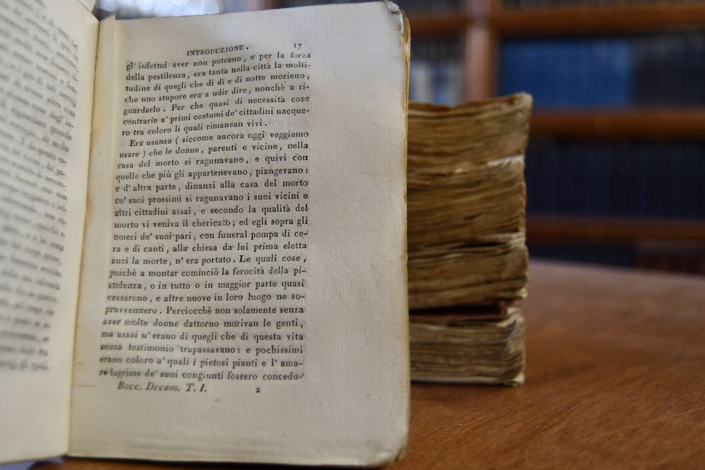 Il Decameron. Tratto dall` ottimo Testo scritto da Fr. d`Amaretto Mannelli Sull` Originale dell` Autore. Ed. formata sopra quella in 4° (di Lucca) del 1761. 5 Bde.