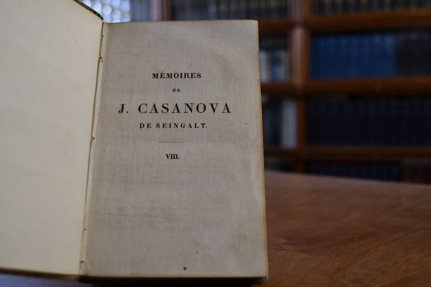 Memoires de J. Casanova de Seingalt. Tome VIII (apart).