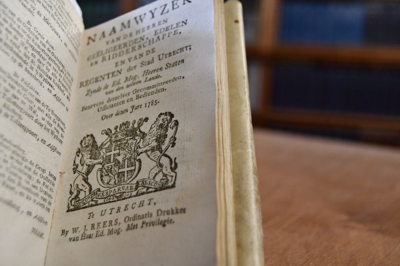 Stichtse-Almanach, op`t Jaar onzes Heeren. Jesu Christi 1785.