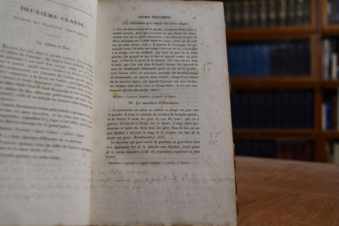 Catalogue raisonne de toutes les estampes qui forment l`oeuvre de Rembrandt, et des principales pieces de ses eleves, compose par les sieurs Gersaint, Helle, Glomy et P.Yver. Beigebunden Suplement au Catalogue de Rembrandt, suive d`une description des estampes de ses eleves, augmentees de pieces et d`epreuves inedites. On y a joint une description des morceaux qui lui ont ete faussement attribues et de ceux des meilleurs graveurs, d`apres ses tableaux ou dessins. Paris, Didot, 1828, XV, 244 S.