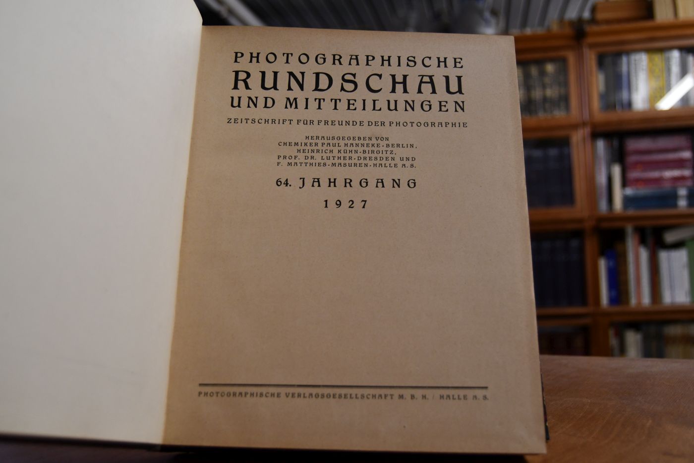 Photographische Rundschau und Mitteilungen. Zeitschrift für Freunde der Photographie. 64. Jahrgang 1927.