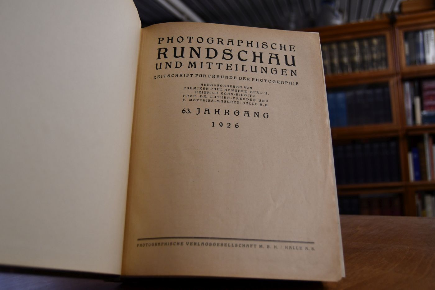 Photographische Rundschau und Mitteilungen. Zeitschrift für Freunde der Photographie. 63. Jahrgang 1926.