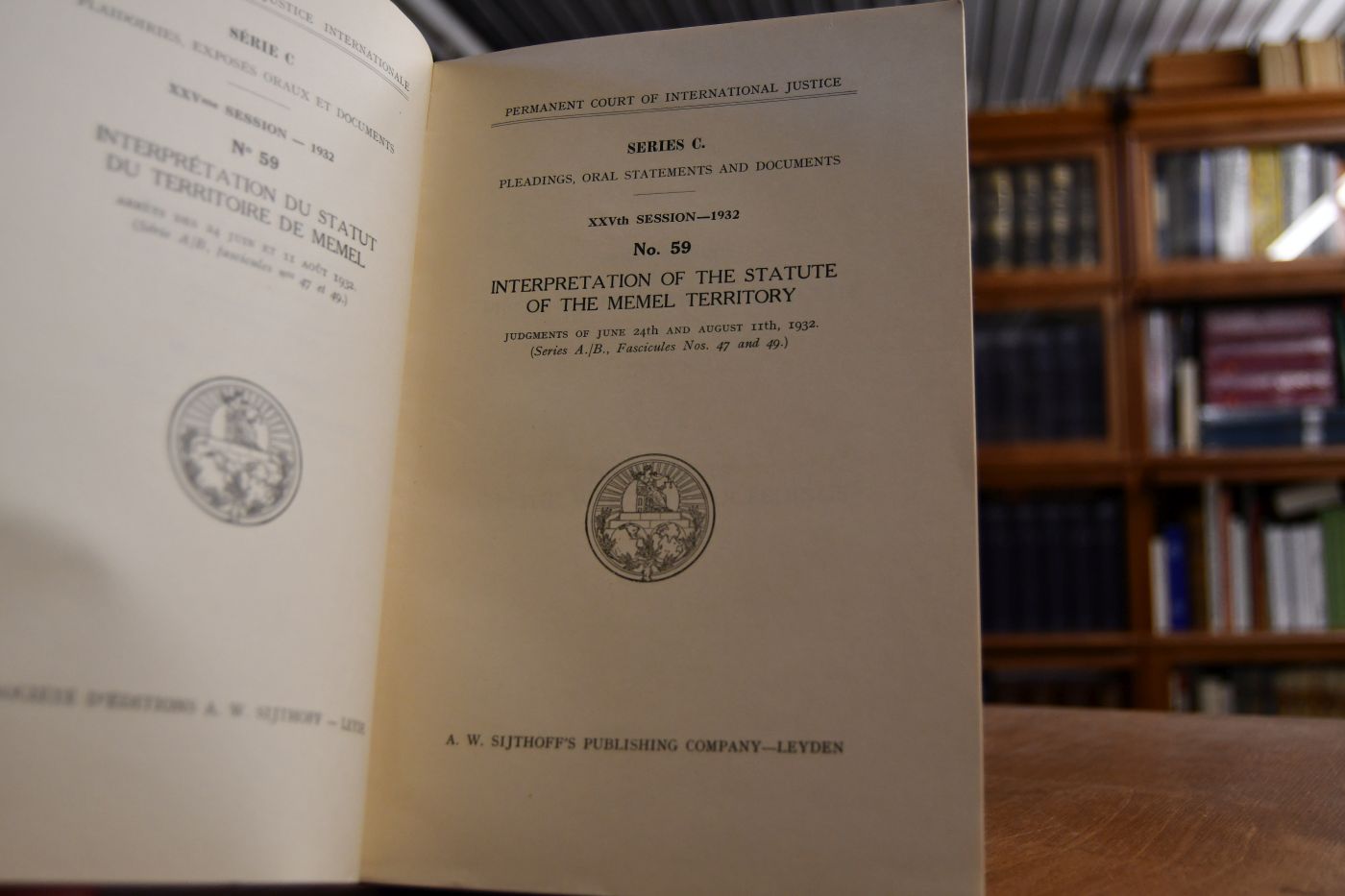 Interpretation of the Statute of the Memel Territory. Judgments of June 24th and August 11th, 1932. (Series A./B., Fascicules Nos. 47 and 49). XXVth Session-1932.