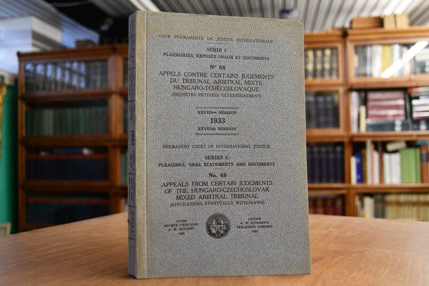 Appeals from certain Judgments of the Hungaro-Czechoslovak mixed arbitral Tribunal. (Applications eventually withdrawn) order of May 12th, 1933. (Series A./B., Fascicule No. 56).