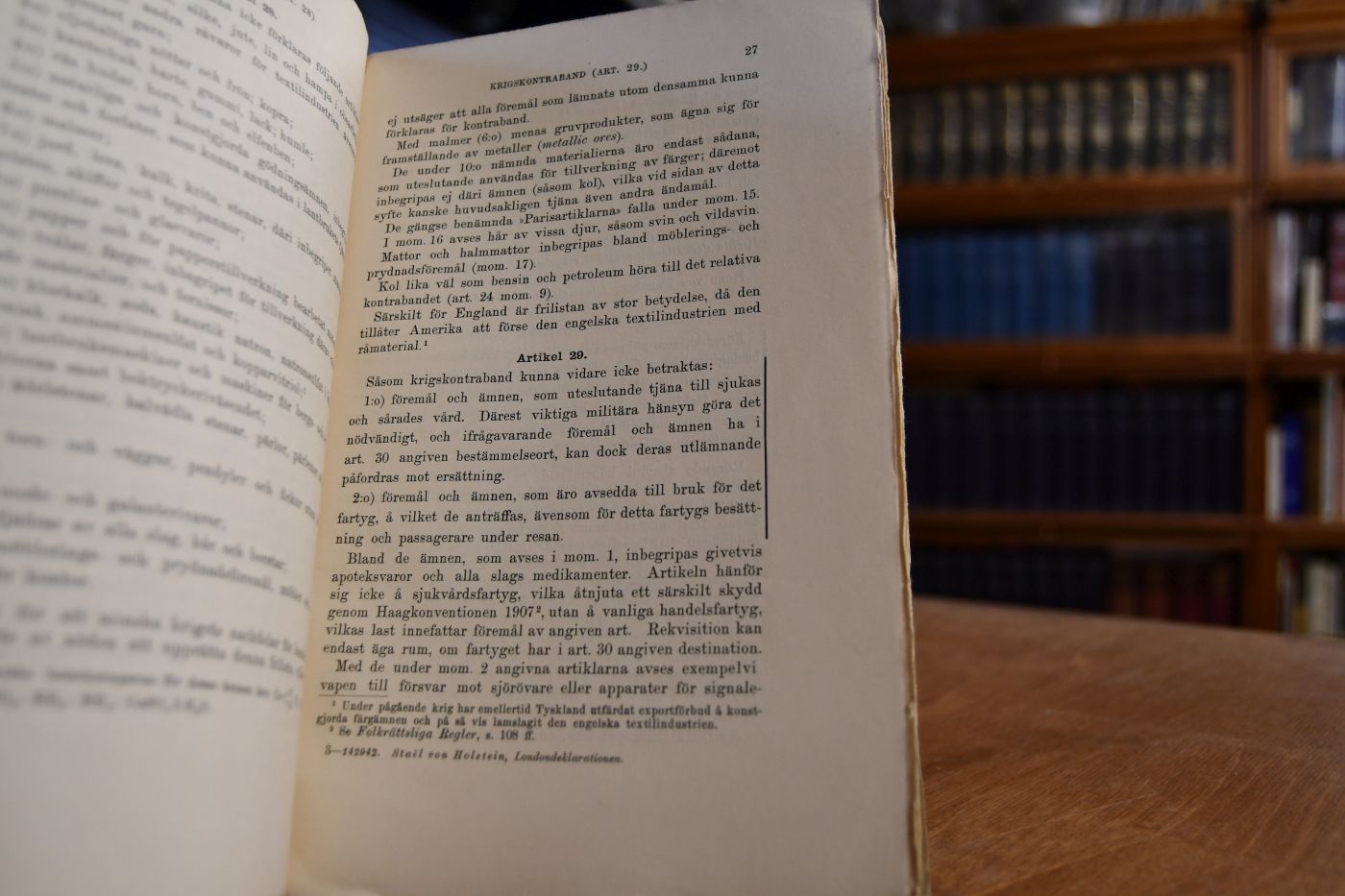 Sjöfarten under Krig. Londondeklarationen av den 26. Febr. 1909.