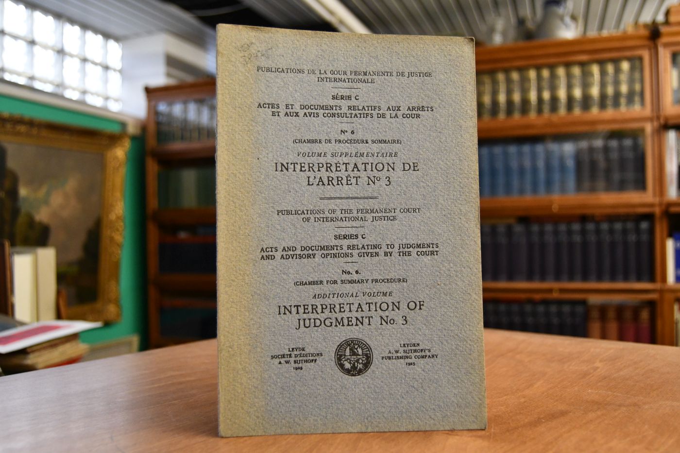 No. 6 (Chamber for Summary Procedure). Additional Volume Interpretation of Judgment No. 3.