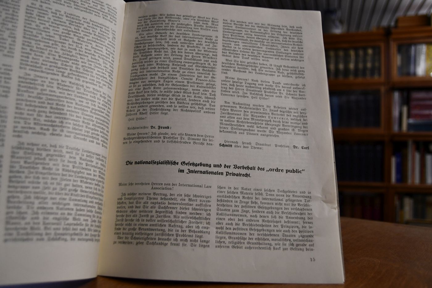 Bericht über die Jahressitzung der Deutschen Landesgruppe der International Law Association. Freitag, 29. November 1935 zu Berlin, in der Aula der Akademie für Deutsches Recht.