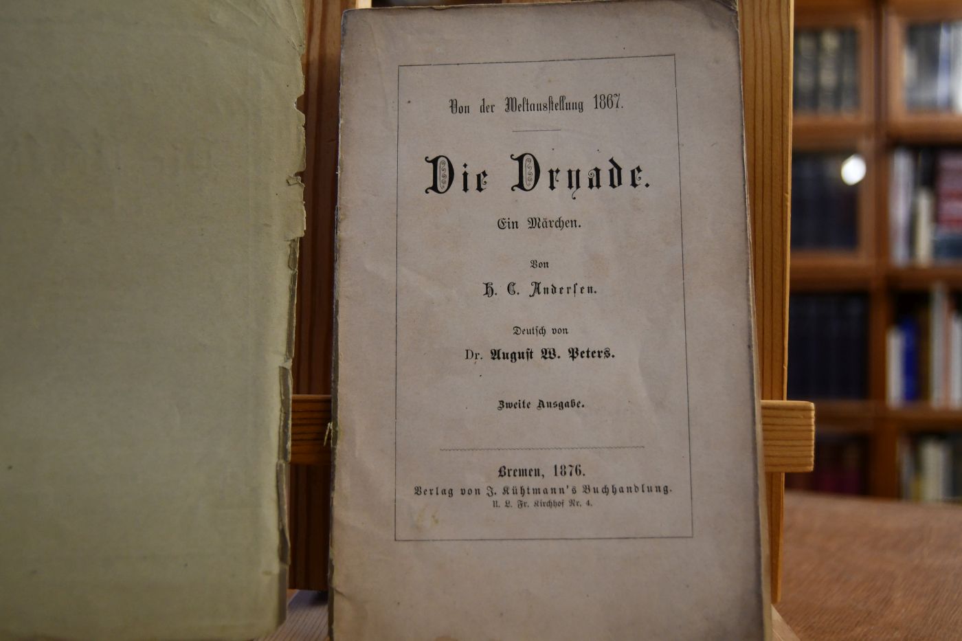Die Dryade. Ein Märchen. Von der Weltausstellung 1867.
